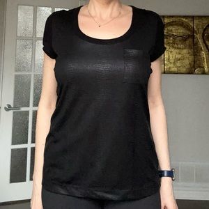 Calvin Klein black snakeskin print t-shirt in L